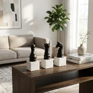 CLEOWOOD SET OF 3 BLACK DECOR 9 (IN) 2