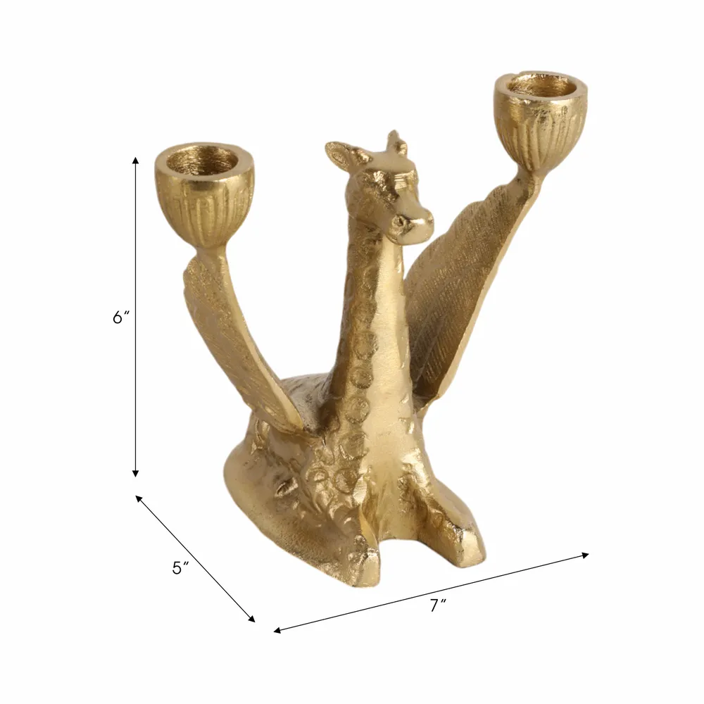 JORDANCREST GOLD CANDLE HOLDER 6 (IN)