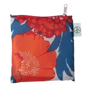 Icelandic Poppies  blu Reusable Shopping Bag 5