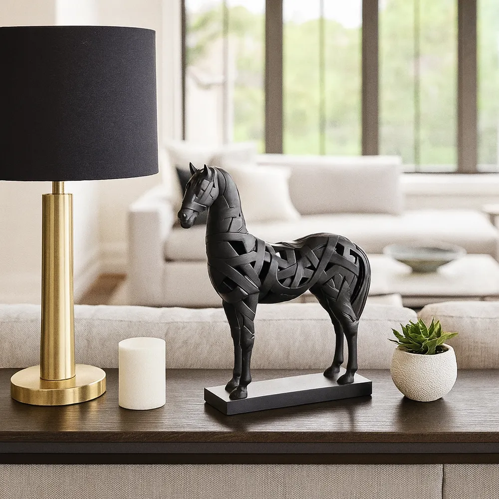 HINTONLEY BLACK DECOR 17 (IN)