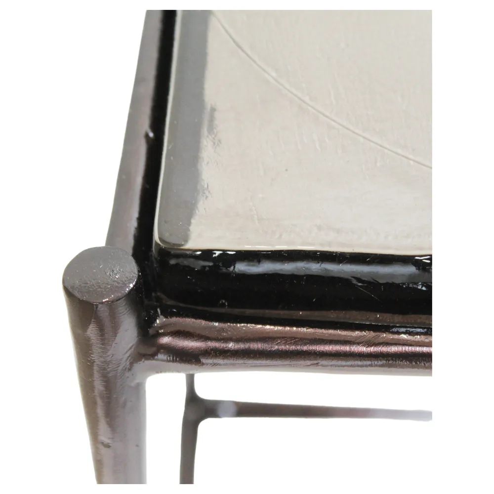 DRAKEROSE SET OF 2 BLACK TABLE 25 (IN)