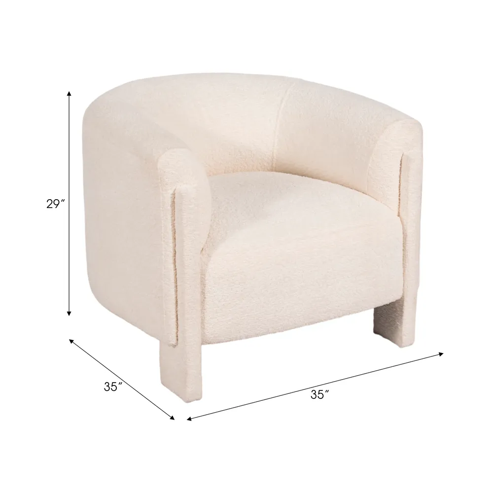 LAYLACROSS IVORY CHAIR 29 (IN)
