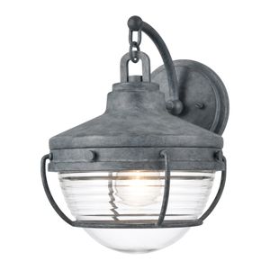 Eastport 12'' High 1-Light Outdoor Sconce - Aged Zinc 1