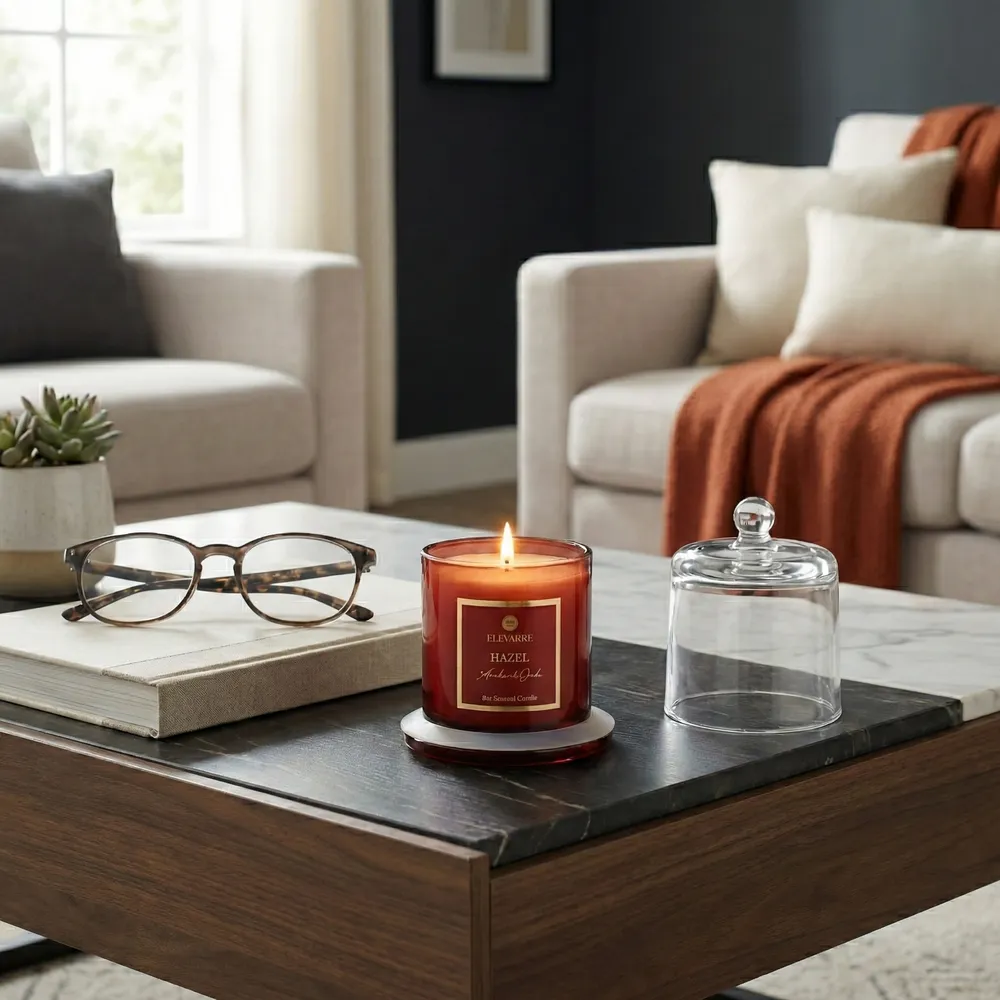 HEMMINGWORTH HAZEL AMBER & OAK CANDLE 5 (IN)