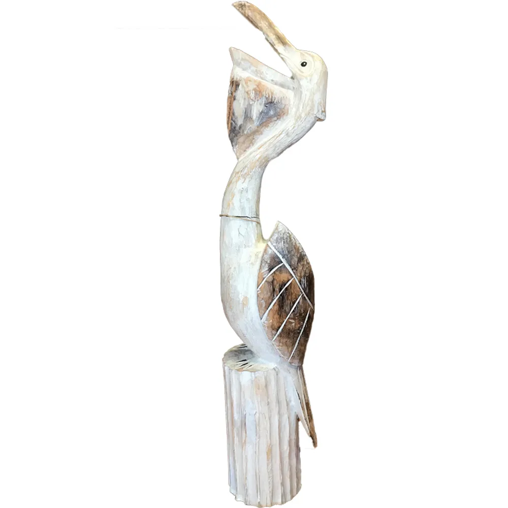 40" PELICAN ON STUMP