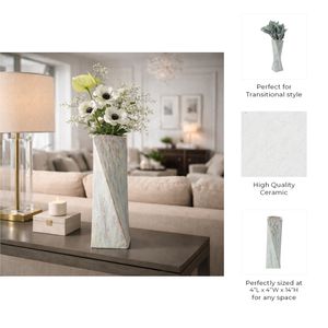 GREYSONCROSS BROWN VASE 14 (IN) 10