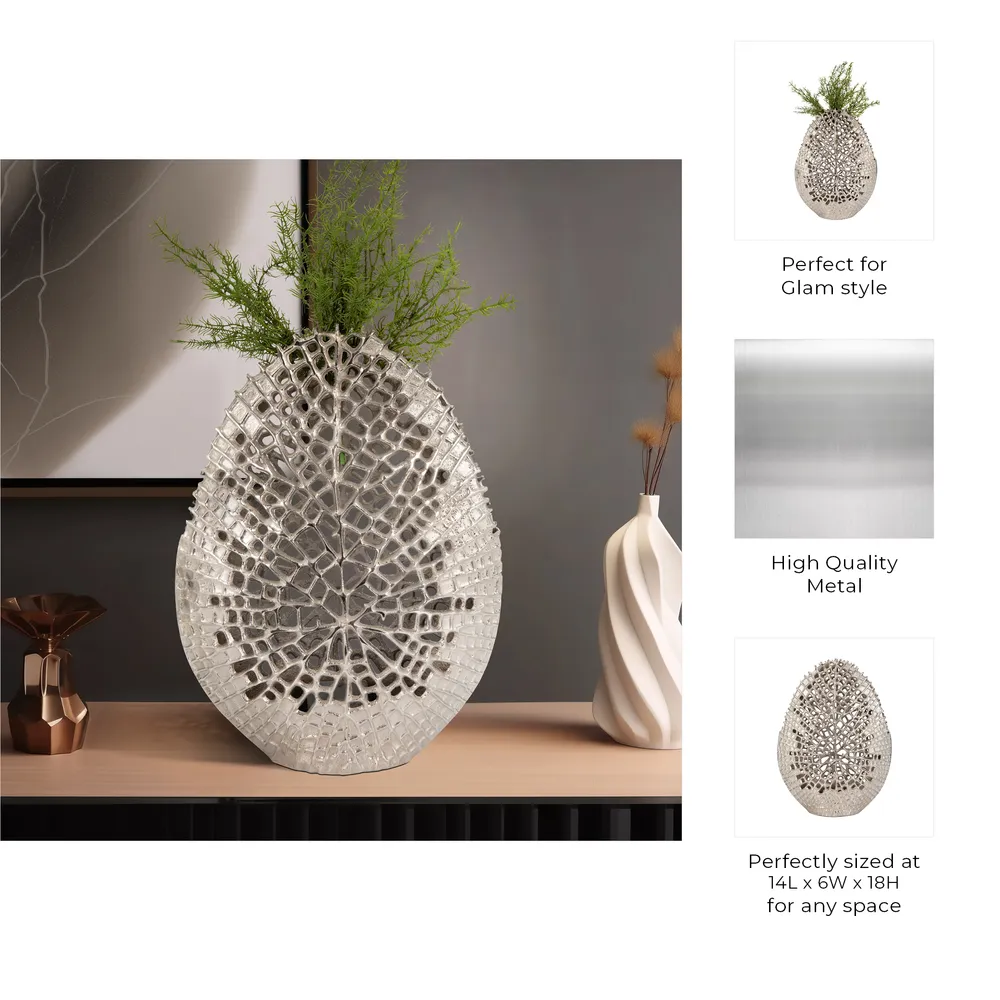 GORTONDALE SILVER VASE 18 (IN)
