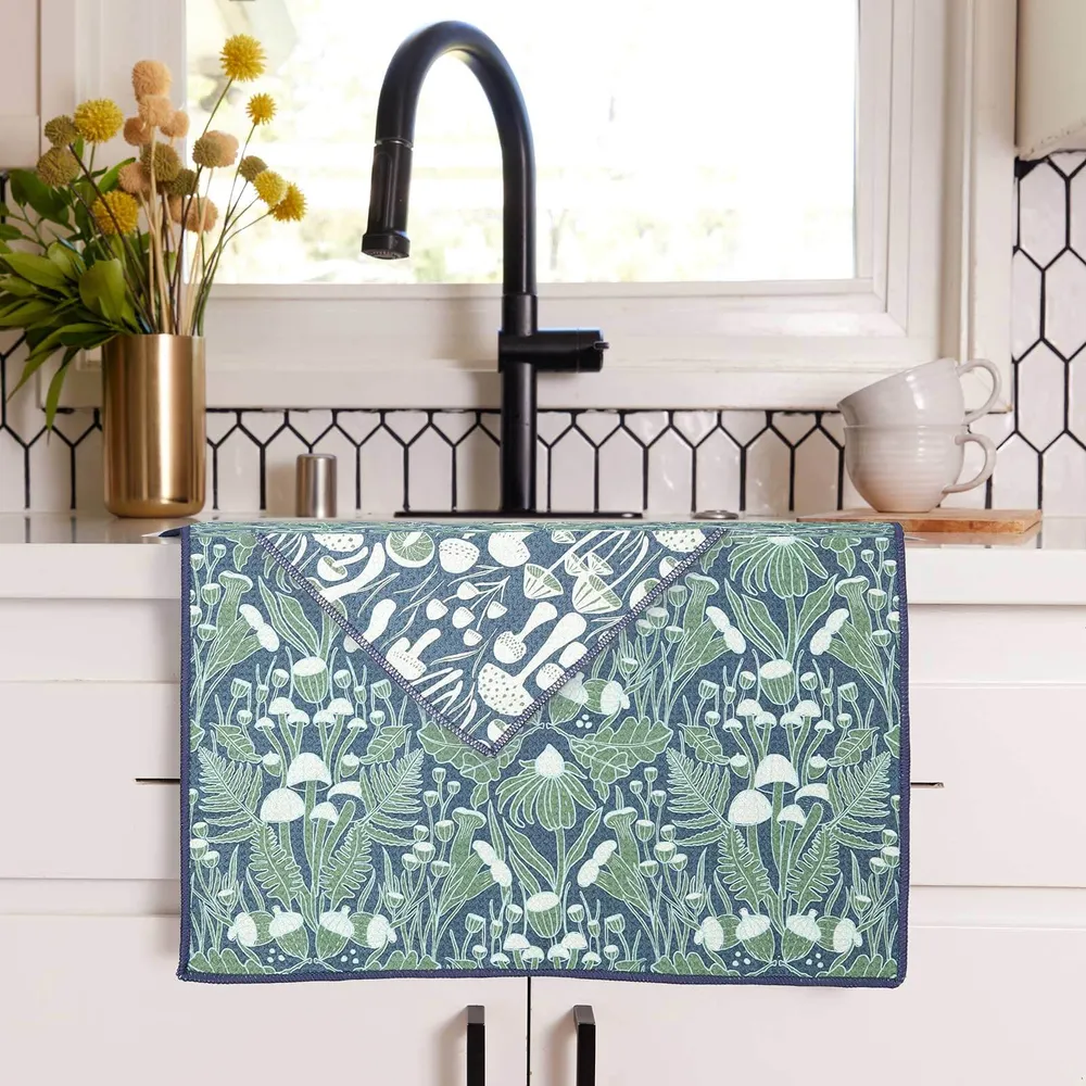 Mushroom Forest Eco Kitchen Tea Towel