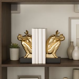 FINNCREST SET OF 2 GOLD BOOKENDS 6 (IN) 10