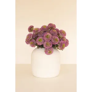 Bundle of 7 Artificial Purple Ball Dahlias 2
