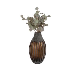 DESMONDCROSS GRAY GLASS VASE 17 (IN) 3