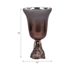 EVANDERCLIFF BRONZE GLASS VASE 18 (IN) 8