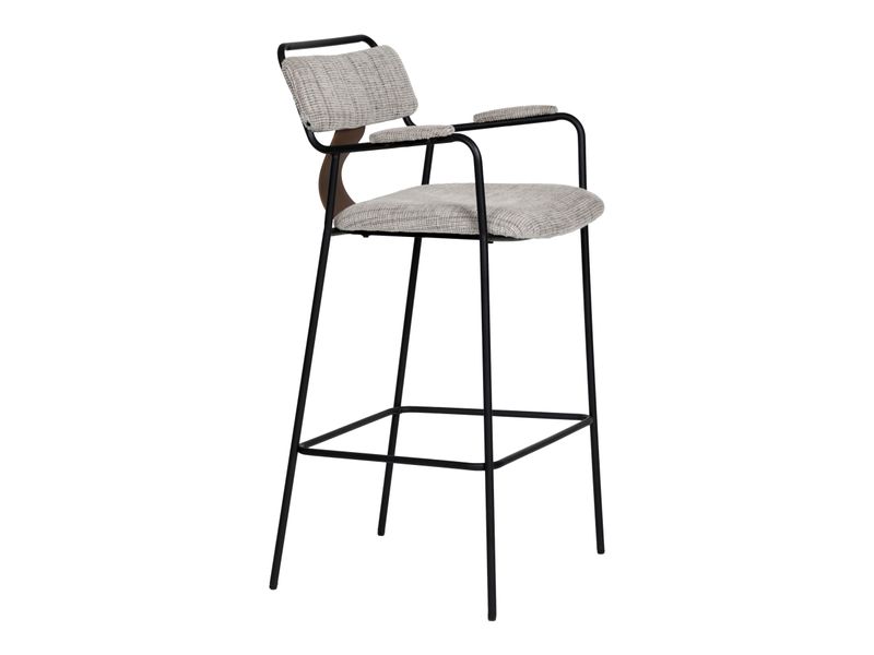 Couva Barstool Gray Tweed 7