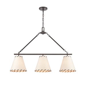 Marion 36'' Wide 3-Light Linear Chandelier - Oil Rubbed Bronze 1