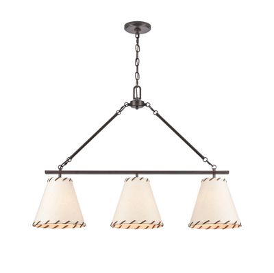 Marion 36″ Wide 3-Light Linear Chandelier - Oil Rubbed Bronze