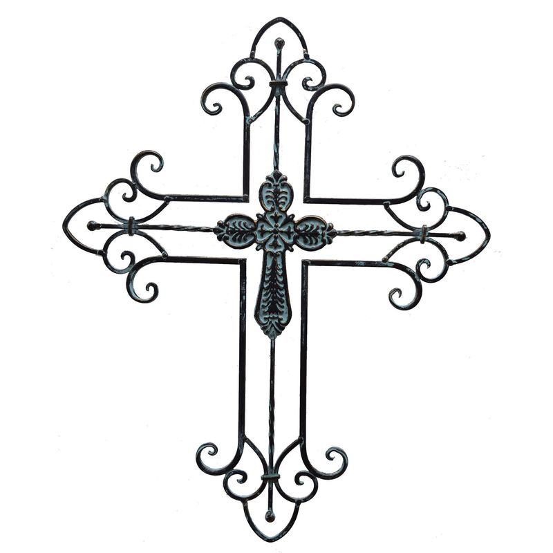 METAL CROSS 22"H (18PC)