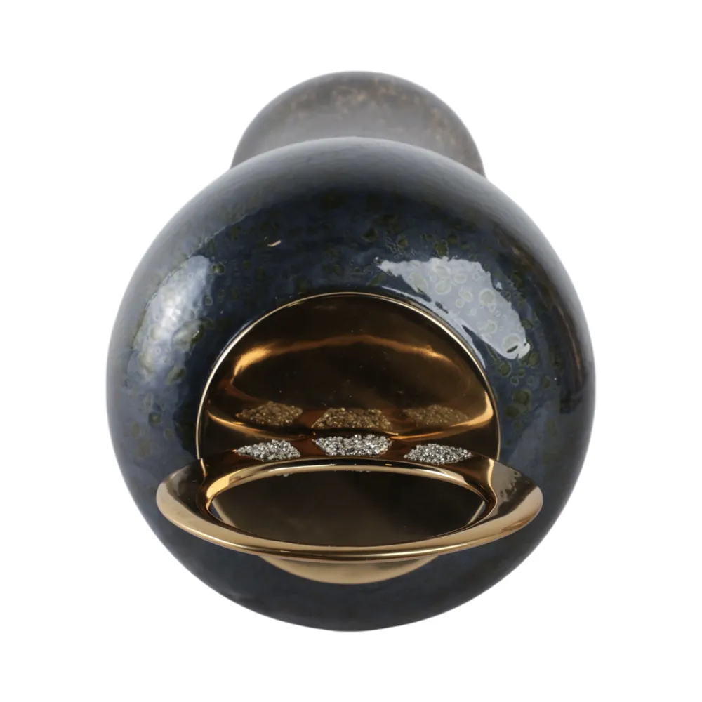 THORNTON BLACK GLASS VASE 27 (IN)