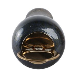 THORNTON BLACK GLASS VASE 27 (IN) 7