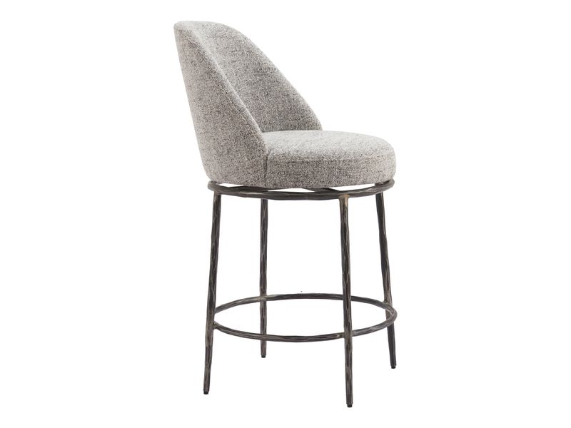 Nordhavn Swivel Counter Stool Gray 7
