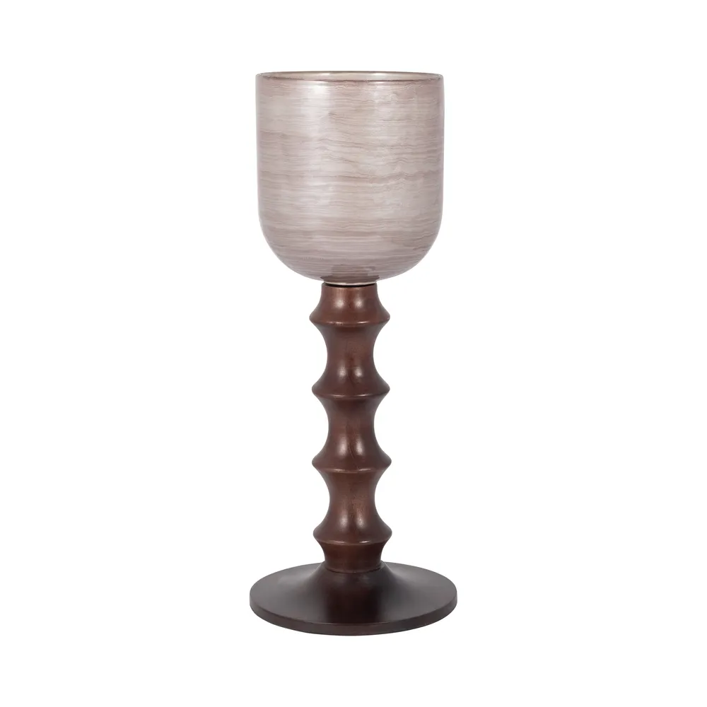 HENLEYSTONE PINK GLASS 20 (IN)