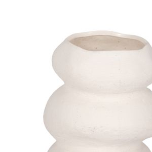 DUTTONMORE WHITE VASE 16 (IN) 5