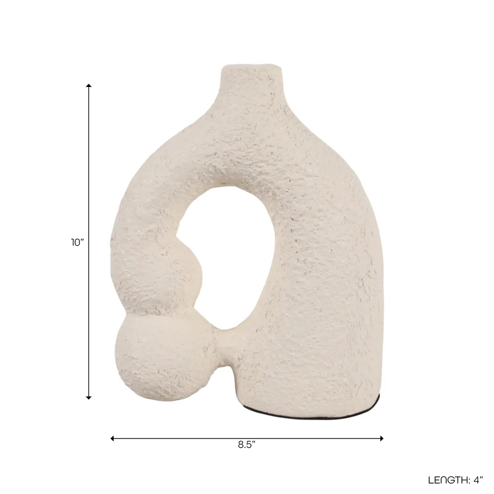EMMONSHAM WHITE VASE 10 (IN)