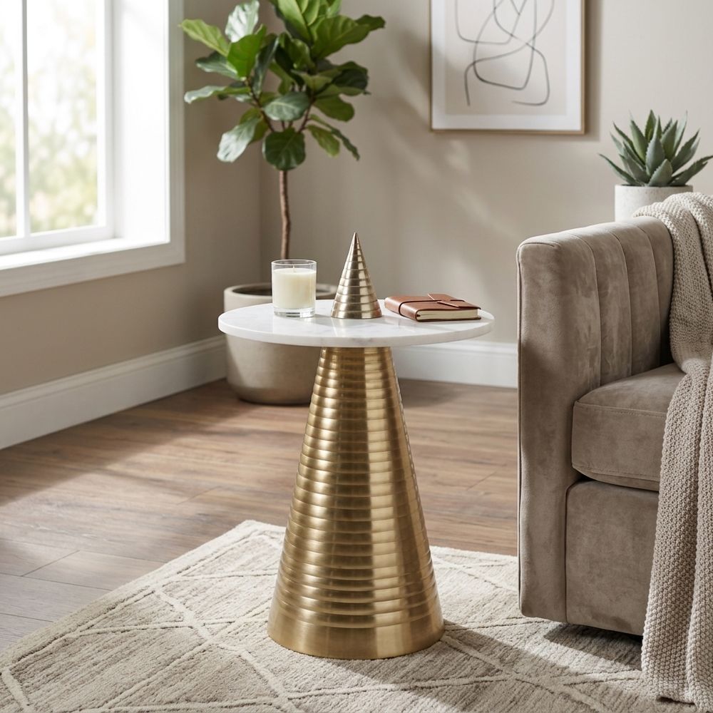 HANSONWICK GOLD TABLE 26 (IN)