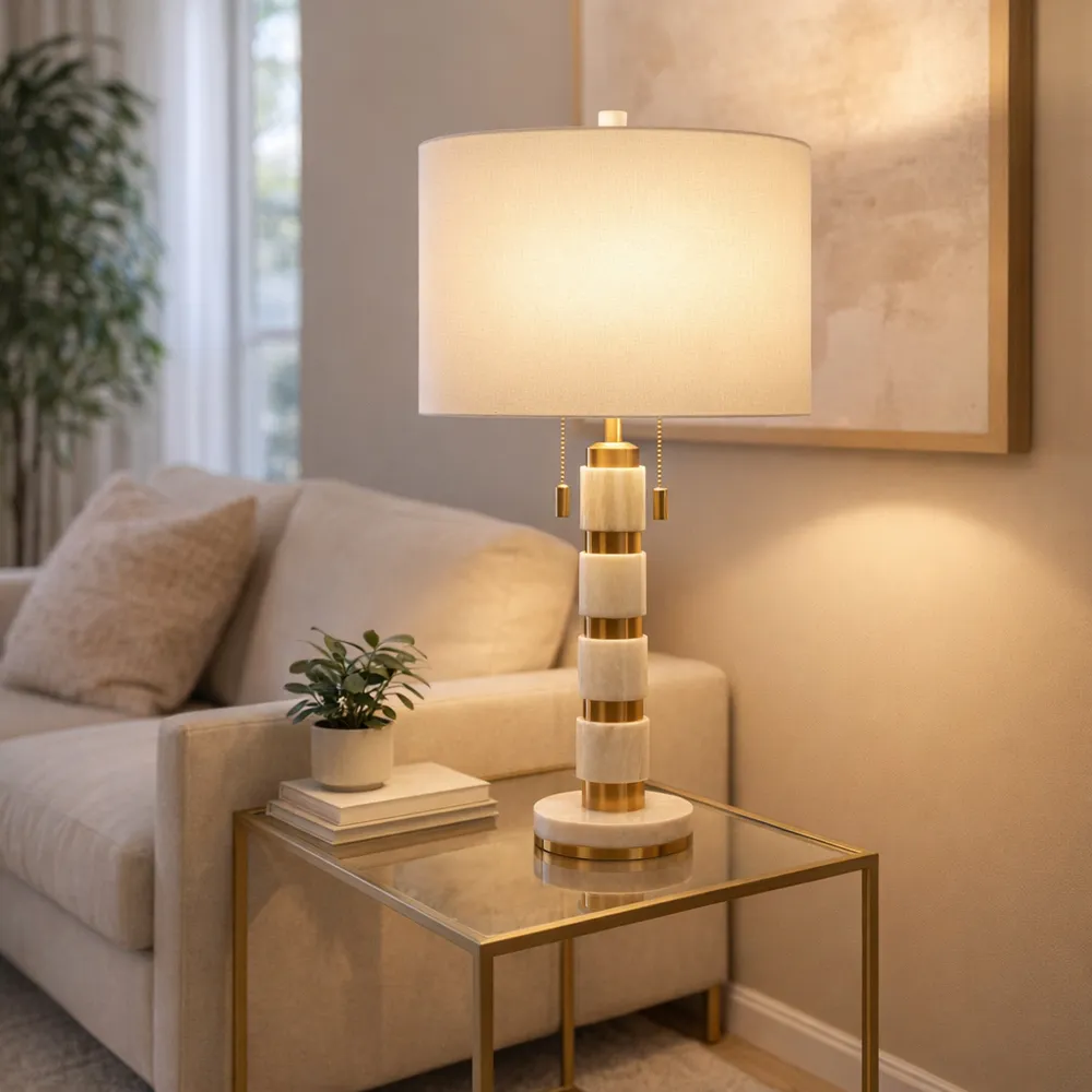 FINTONWORTH WHITE LAMP 29 (IN)