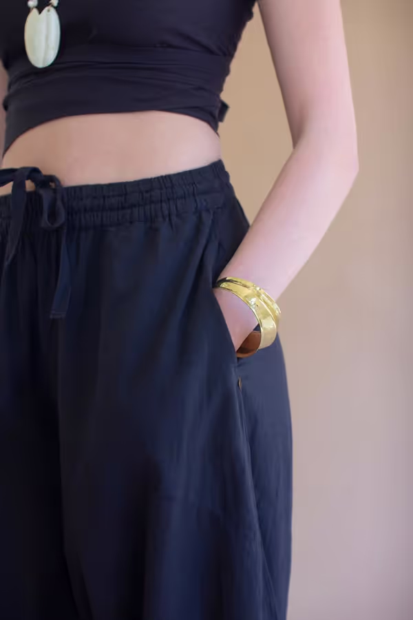 Convertible Wrap Blouse / Midnight