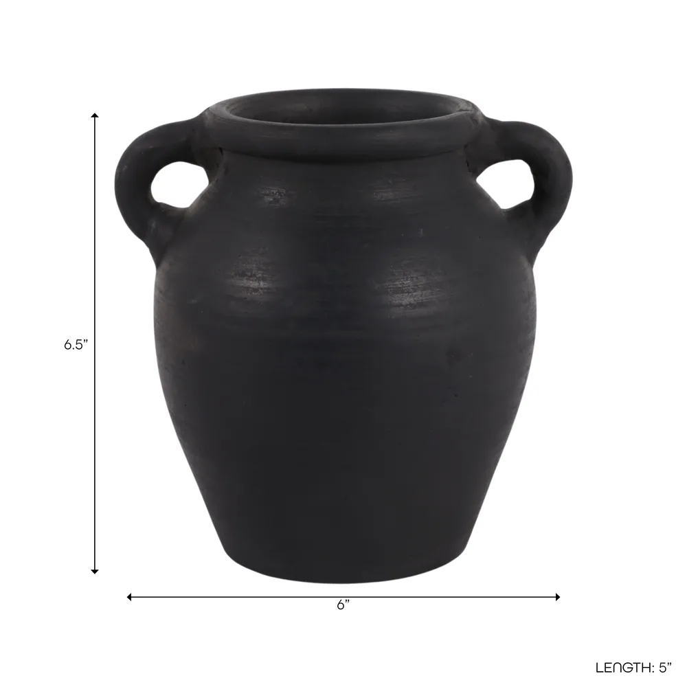 DRAKEWELL BLACK VASE 7 (IN)