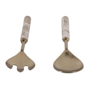 ALDEROAK SET OF 2 TAN SERVEWARE 1 (IN) 9