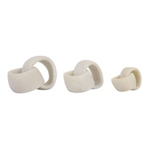 HALEYSHAW SET OF 3 WHITE DECOR 5 (IN) 3