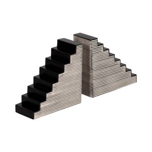 BERGENWIND SET OF 2 BLACK BOOKENDS 6 (IN) 4