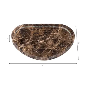 HARDWICKDALE BROWN TRINKET TRAY 1 (IN) 6