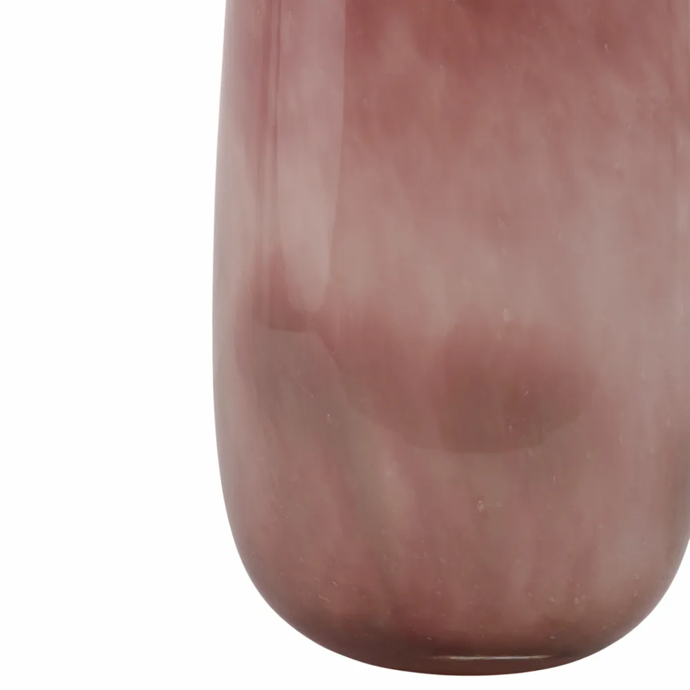 CLYDE PINK GLASS VASE 15 (IN)