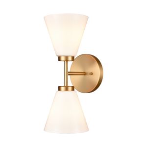 Houghton 15'' High 2-Light Vanity Light - Brushed Gold 3