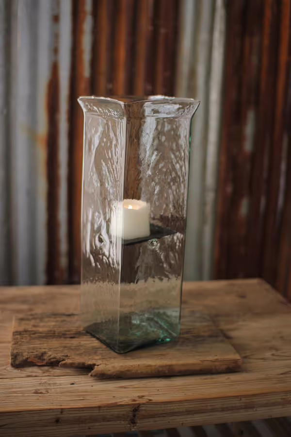 Square Candle Hurricane / Large