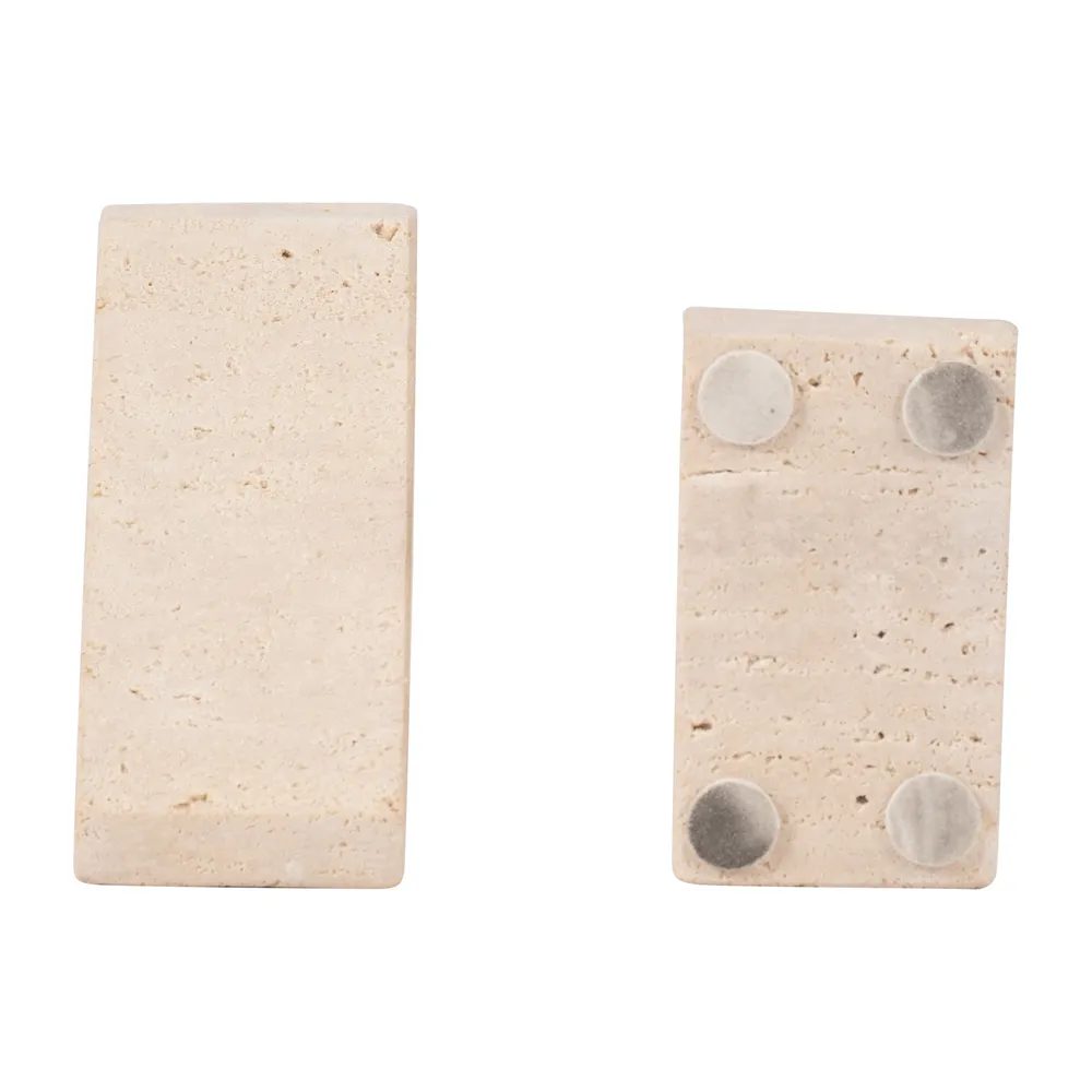 HOBARTBEACH SET OF 2 TAN BOOKENDS 6 (IN)