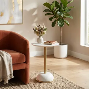 ROMANGATE WHITE TABLE 22 (IN) 2