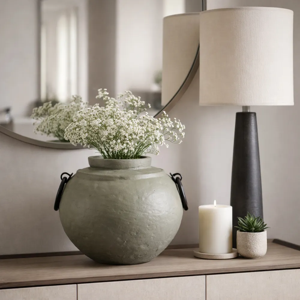 HAROLDWOOD GREEN VASE 10 (IN)