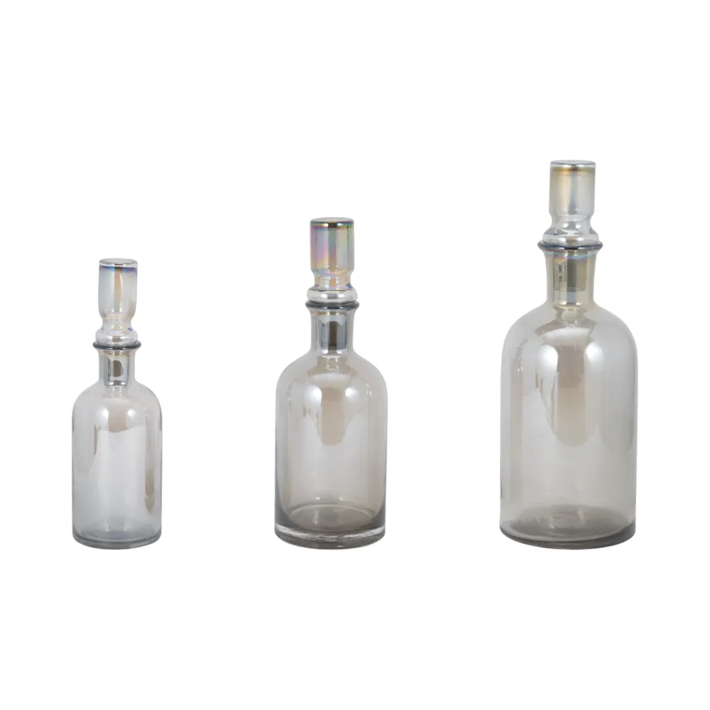 NORTONFIELD SET OF 3 GRAY VASES 16 (IN)