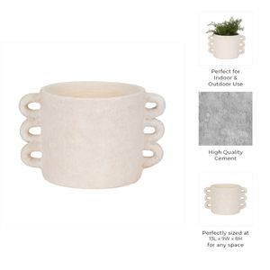 ARLOWHAVEN WHITE PLANTER 8 (IN) 9