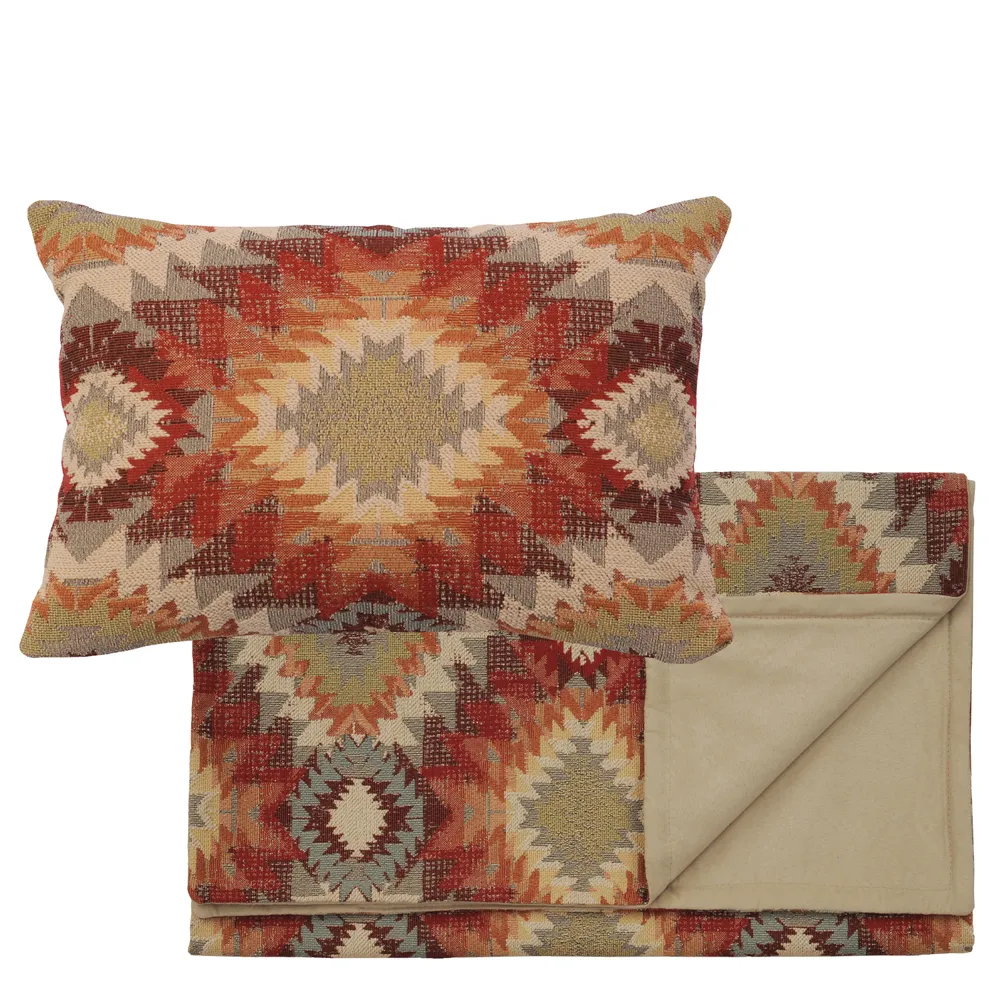 Yuma Sol - Scarf & Pillow Set - King - 106x24