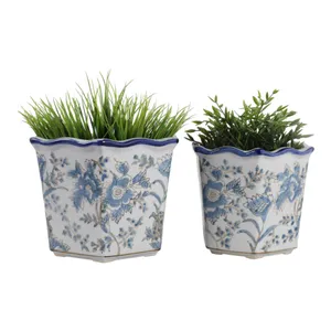 ENOCHFIELD SET OF 2 BLUE PLANTER 10 (IN) 3