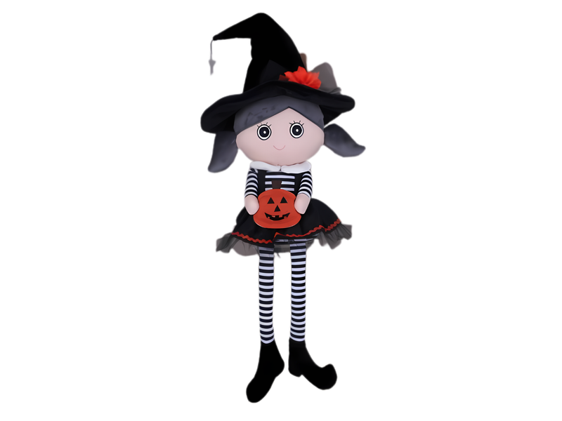 28" Halloween Girl Witch with Dangly Legs 2