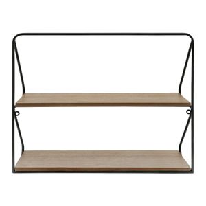 LUCASDALE BLACK WALL SHELF 17 (IN) 5