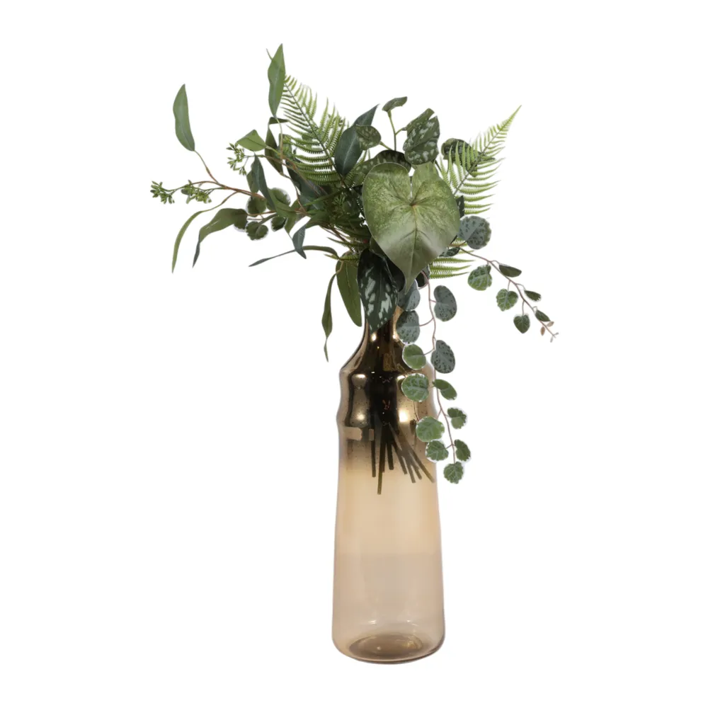 LONDONOAK BROWN GLASS VASE 20 (IN)