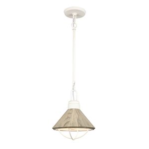 Cape May 9'' Wide 1-Light Mini Pendant - White Coral 1