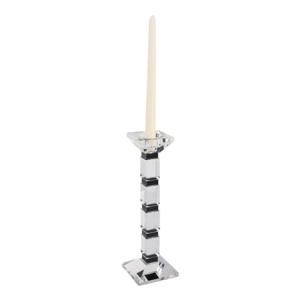 DALEYBROOK CLEAR CANDLE HOLDER 12 (IN)