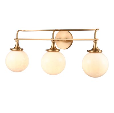 Beverly Hills 28″ Wide 3-Light Vanity Light - Satin Brass